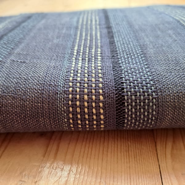 Striped woven fabric