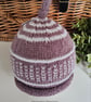Designer Baby Knotted Fairisle Rolled Beanie Hat 12 - 18 months size  - Image 2