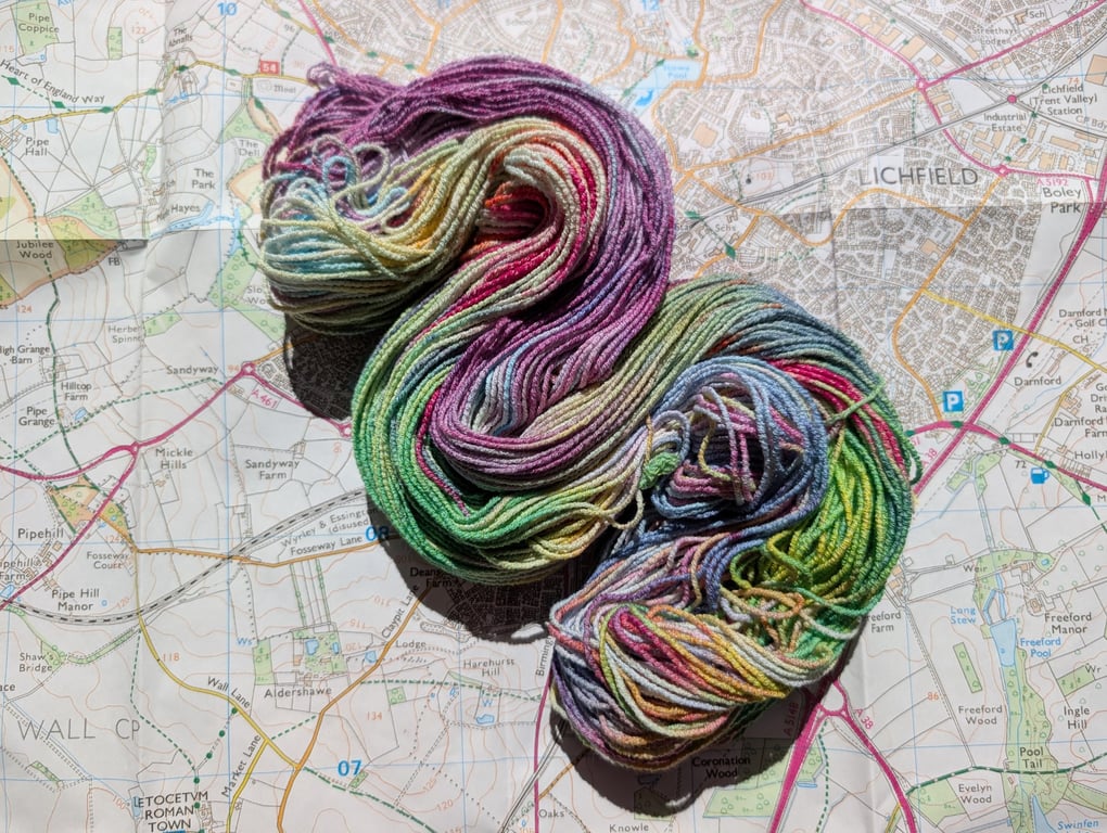 Colourful chaos :: tencel : cotton : elastane :: sock :: 100g