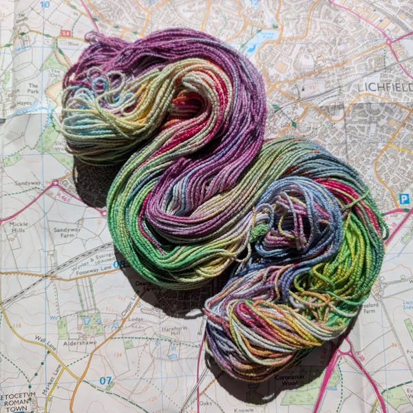 Colourful chaos :: tencel : cotton : elastane :: sock :: 100g