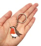 Robin Keyring - Handpainted - Bag Charm