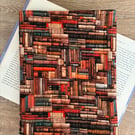 Book Print Fabric Quilted Book Sleeve - Hardback Size