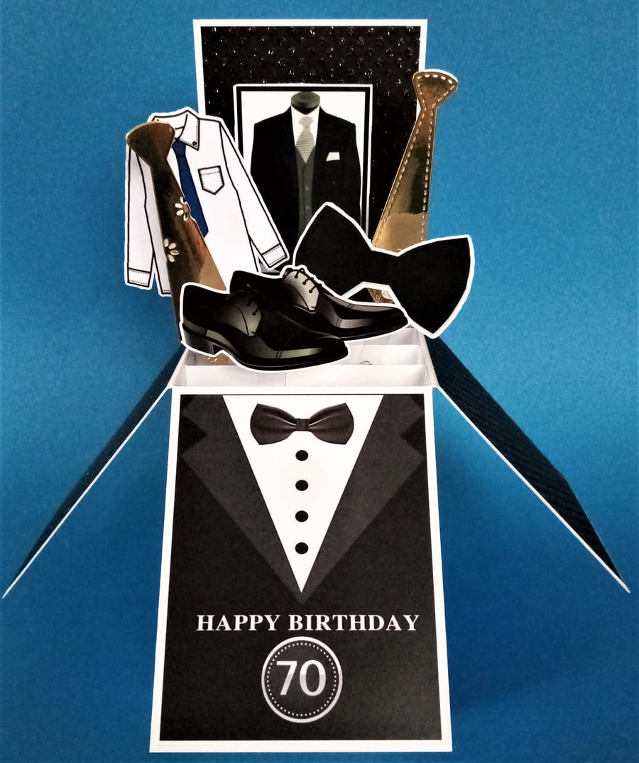 Men's 70th Birthday Card 