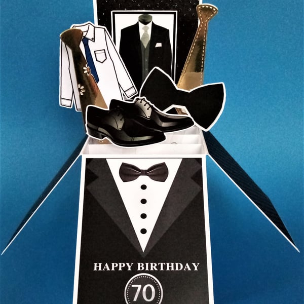 Men's 70th Birthday Card 