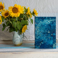 innerwords ... Cyanotype Print Journal with Heavy Watercolour Paper (Folksy130)