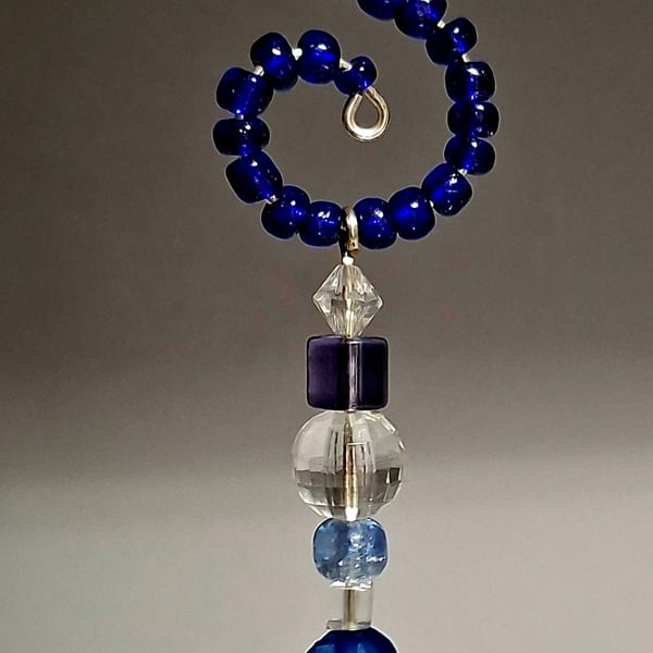 Pair of beaded "icicle" decorations
