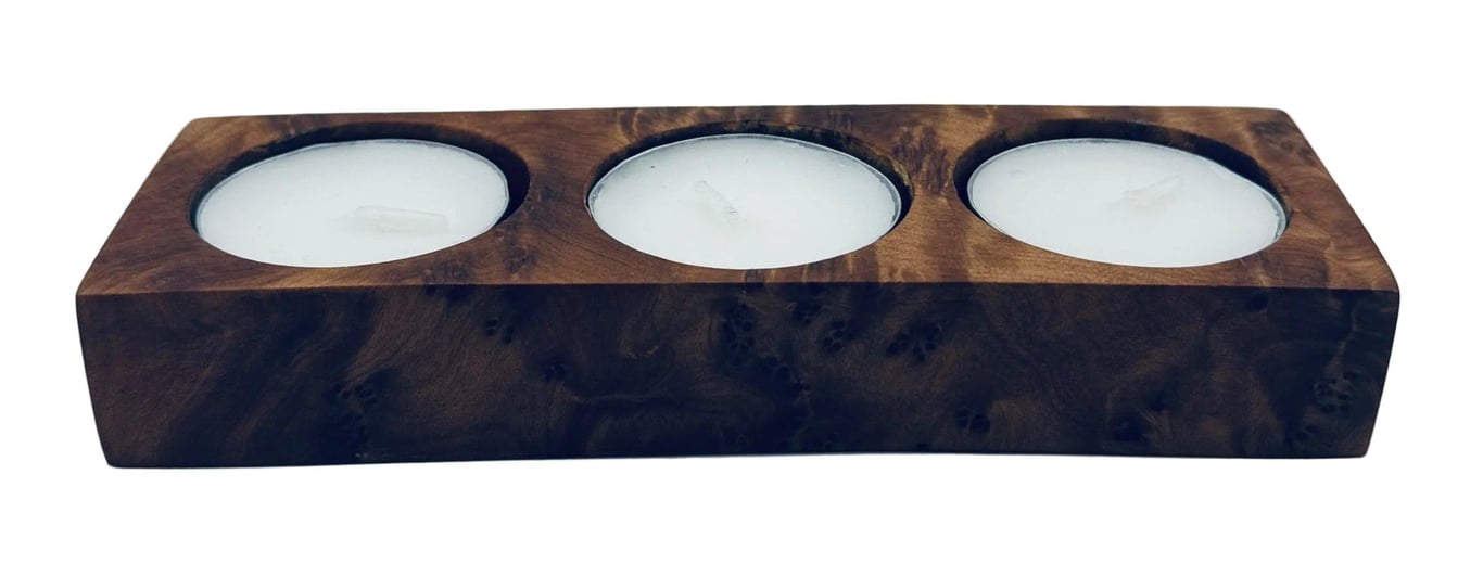 Candle Holder - Thuya Burl