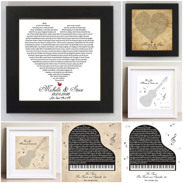 Word Art - Typography (unframed print) 
