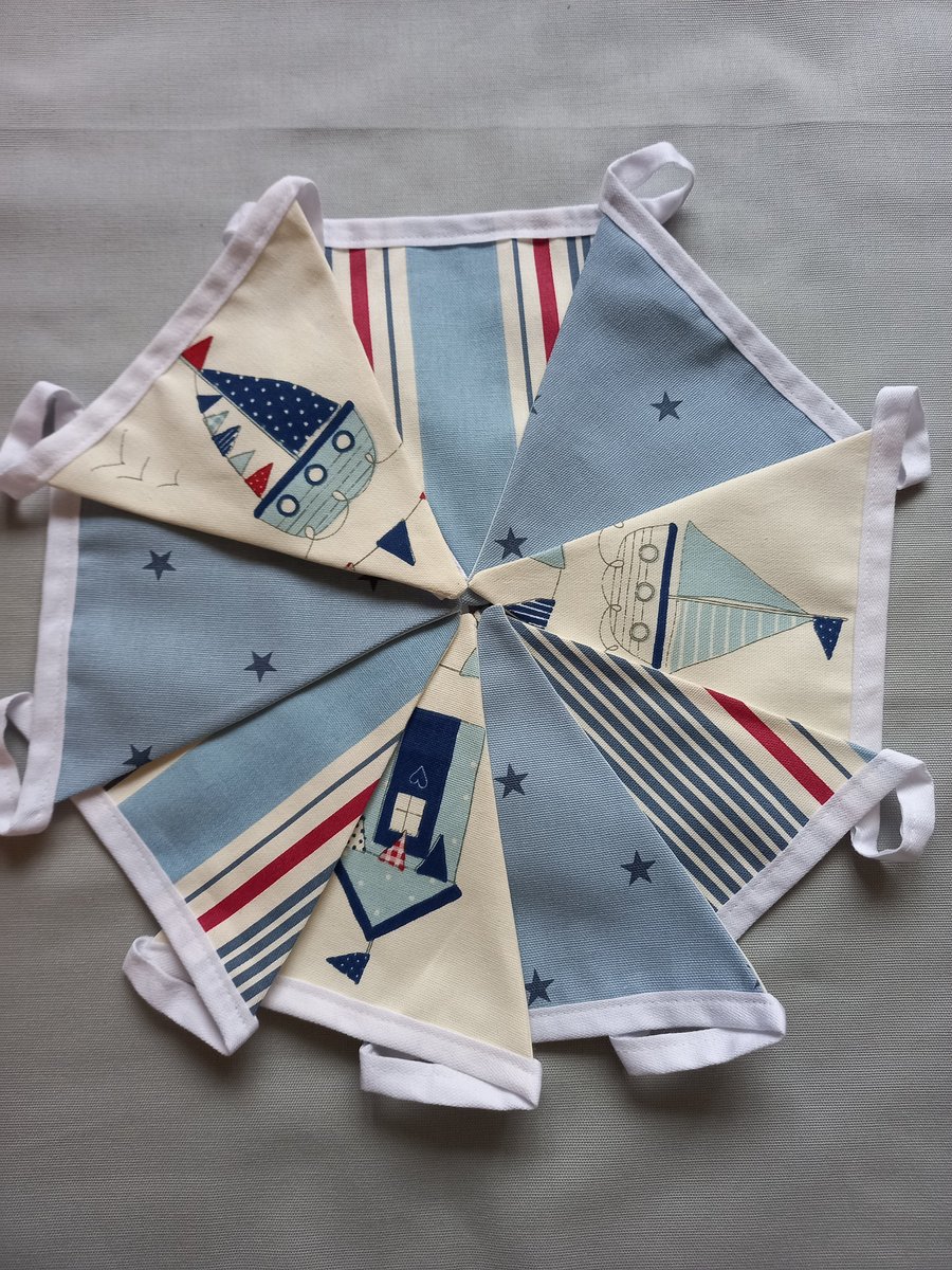 Nautical and Stripe Double Sided Bunting