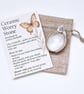 Handmade Ivory White Ceramic Calla Lily Worry Stone - Mindfulness Keepsake Gift