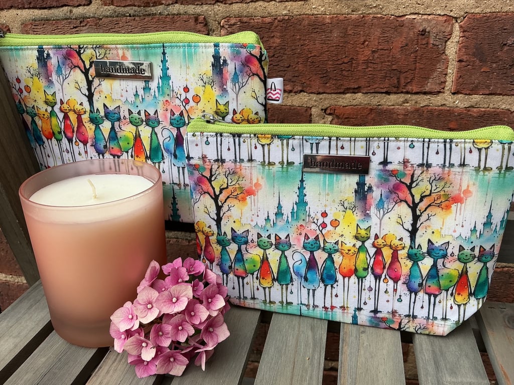 Cats About Town Zip Pouch