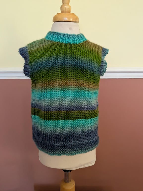 Hand knitted tank top