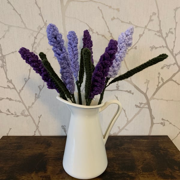Crochet lavender flowers 