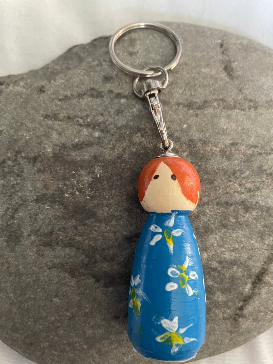 Peg Doll Keyring Medium