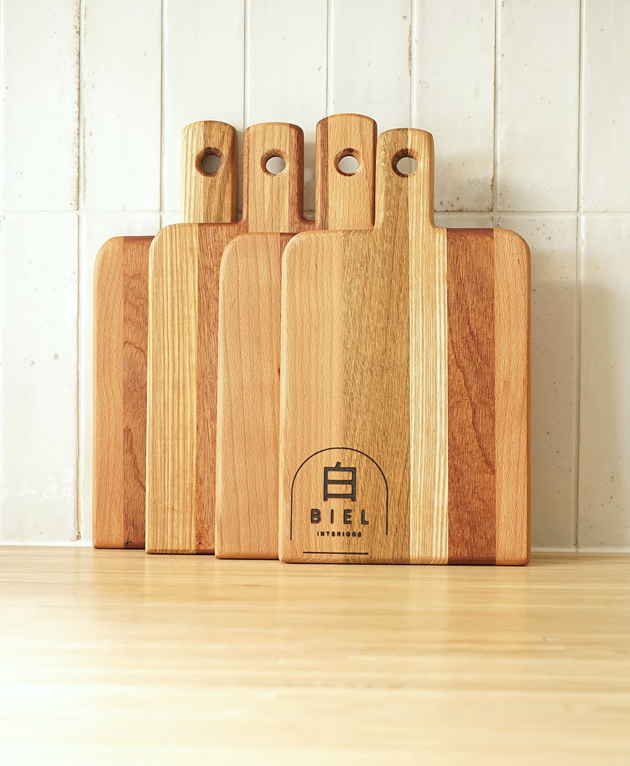 Handcrafted Rustic Wooden Board with Handle