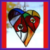 Heart of Hearts - Rainbow Stained Glass Suncatcher