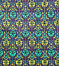 Lime, Turquoise, Navy & Pink Liberty Print Fabric Necklace - Byrne Print - Image 4