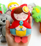 Make Your Own felt Little Red Riding Hood Garland Kit. Sewing pattern - Image 5