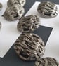 1" 25mm 40L WEAVE effect Knot Antique Silver Button Light Weight... - Image 4