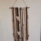 Driftwood & Fabric Wall Hanging 