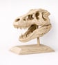 T Rex Skull on Plinth, 3D Printed Dinosaur Fossil Display Model - Image 1