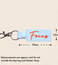 Focus Keyring - Positive Embroidered Bag Charm - Image 5