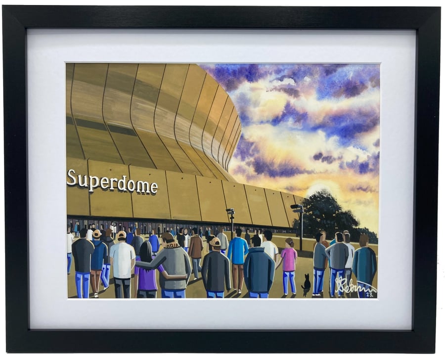 New Orleans. Framed & Unframed Fine Art Print, American Football, Stadium Gift