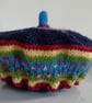 Hand Knitted Fairisle Toddlers Beret Hat  9 - 18 months size - Image 5
