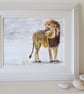 Lion original painting - Image 3