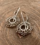 Sterling Silver Crochet Circle Earrings - Image 6