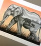 Perfectly Imperfect  - Elephant Art print, surreal elephant, Giclee print