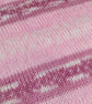 Pink Hand Knitted Baby Blanket with Fair Isle Inspired Stripes - Image 3