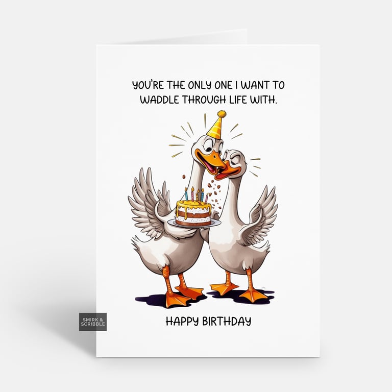 Unique Funny Birthday Card For Him Or Her 