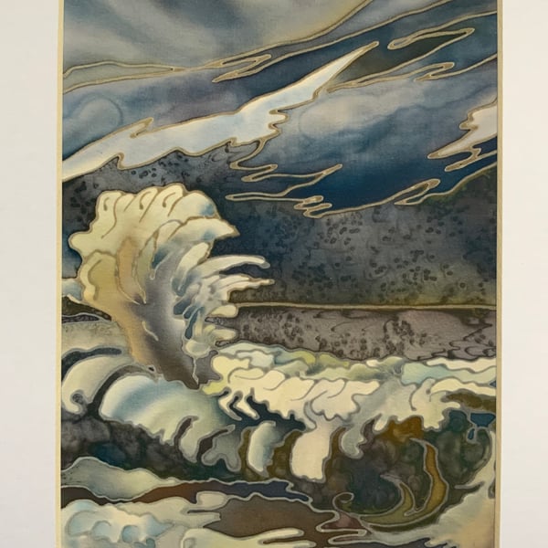 Print from the original on silk Storm on The Wash