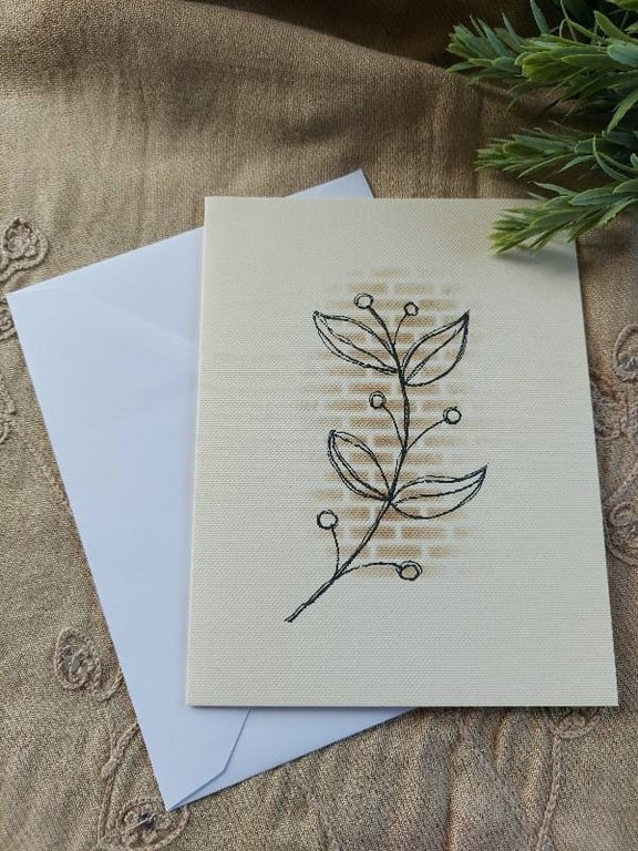 Wildflower Sprigs - Hand-Drawn Greeting Card (Choose Your Design)