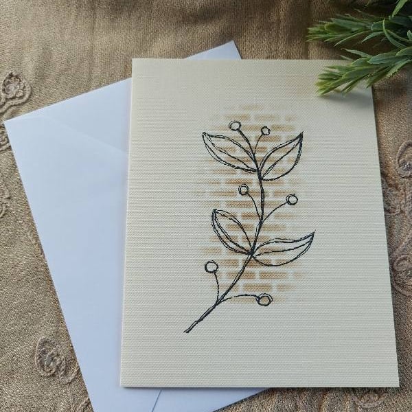 Wildflower Sprigs - Hand-Drawn Greeting Card (Choose Your Design)