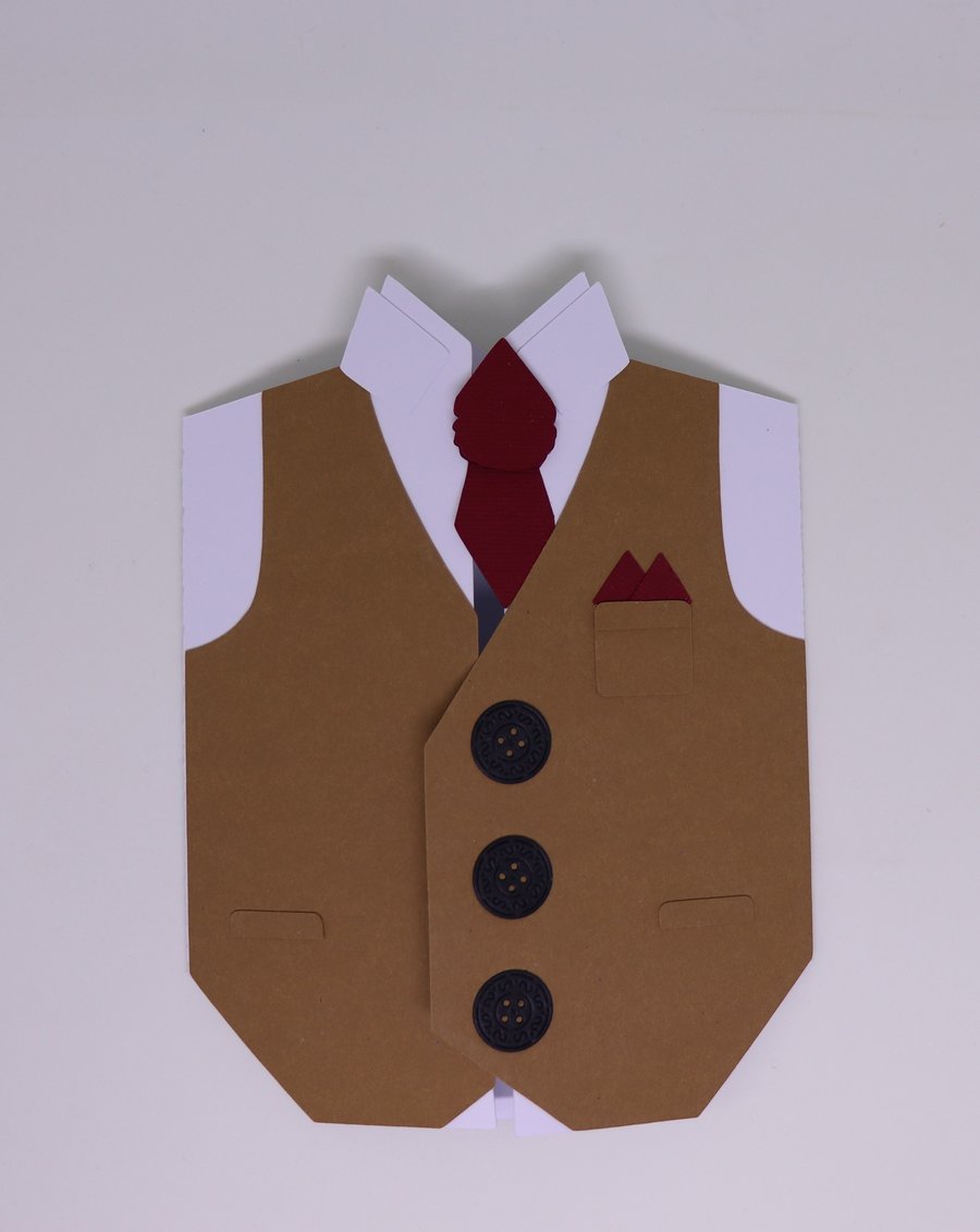 Waistcoat and Tie Smartly Dressed Man