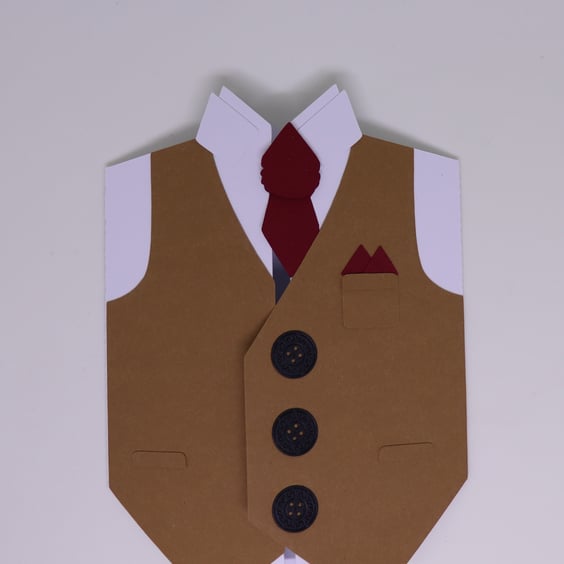 Waistcoat and Tie Smartly Dressed Man