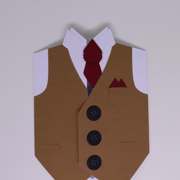 Waistcoat and Tie Smartly Dressed Man