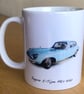 Jaguar E-Type Mk2 1970  Coupe - 11oz Ceramic Mug - Gift for Jag fan - Image 3