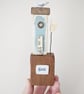 Tall Wooden Sea Hut with Clay Flower and Seagull 'Sea'