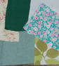 Upcycled slow stitching kit includes fabric, buttons, thread, lace, ribbon - Image 3