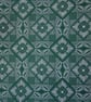Mid Green Geometric Cotton Fat Quarter - Image 1