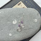 Handmade spiral earrings 
