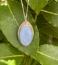 Handmade Sterling Silver 925 Angelite Pendant Necklace & Chain - Image 6