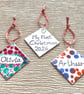 Enamelled Christmas Decoration with Handwritten Name & Personalised Message. - Image 4