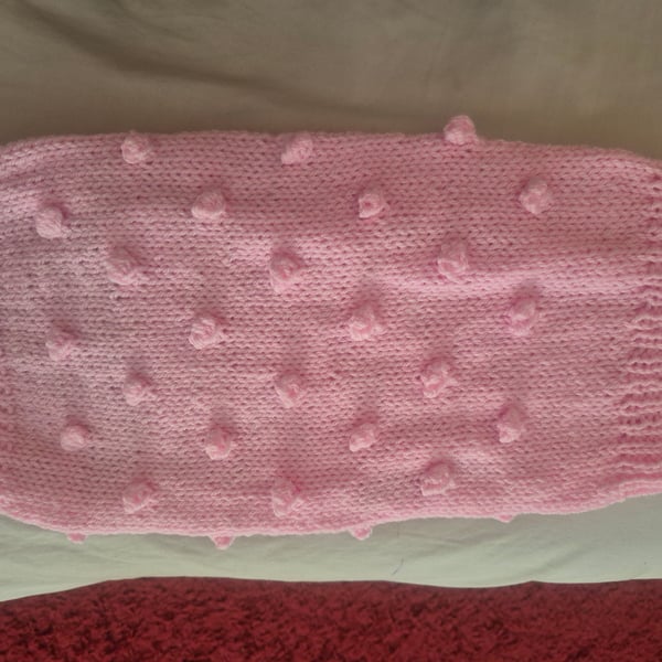 Hand knitted dog coat 