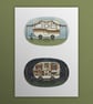 Ghosts go camping, Ghosts of Summer, 90s nostalgia, A4 art print - Image 1