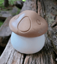 Mushroom Jar soy wax candle scented pine 