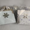Ice Blue Christmas - Handbag Style Gift Bags 